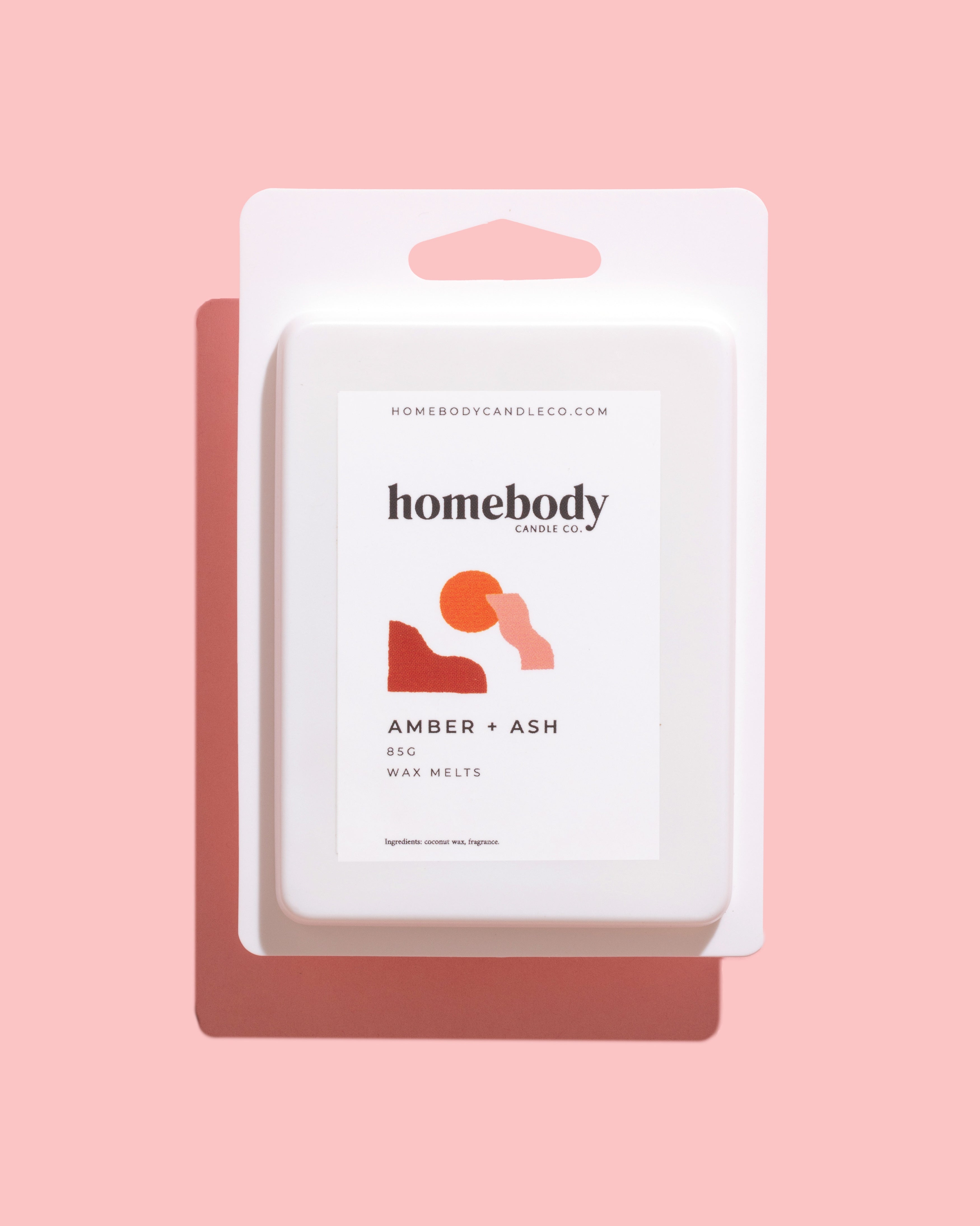 Amber + Ash wax melts Homebody Candle Co