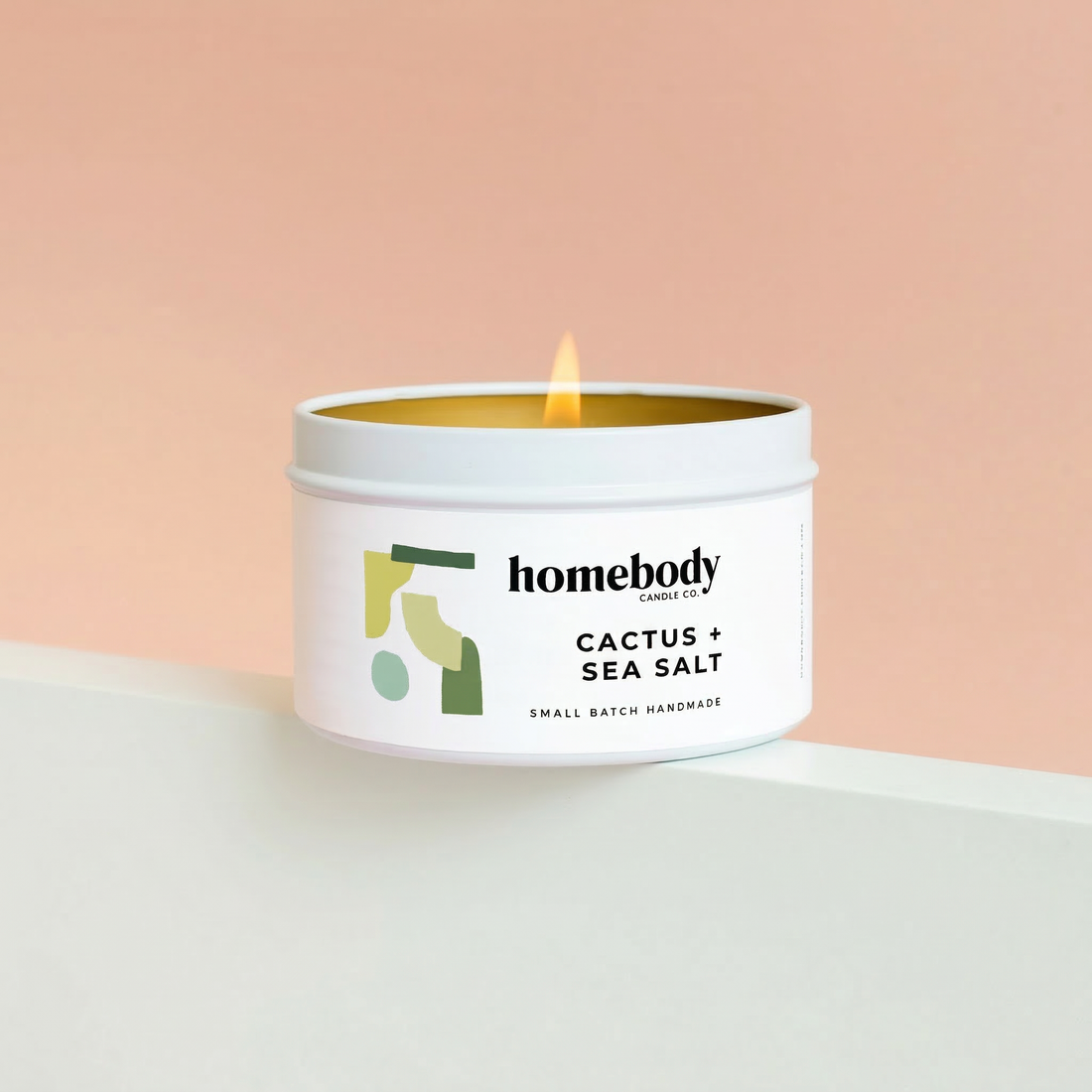 Cactus + Sea Salt candle tin Homebody Candle Co