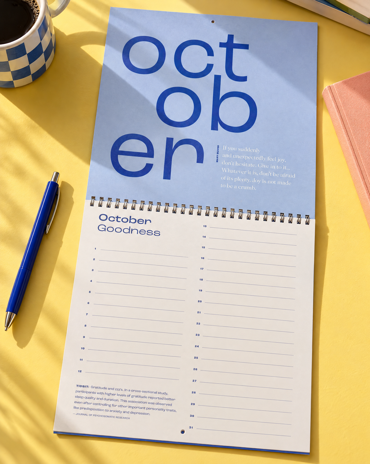 Calendar of Good • A Gratitude Calendar - Homebody Candle LLC