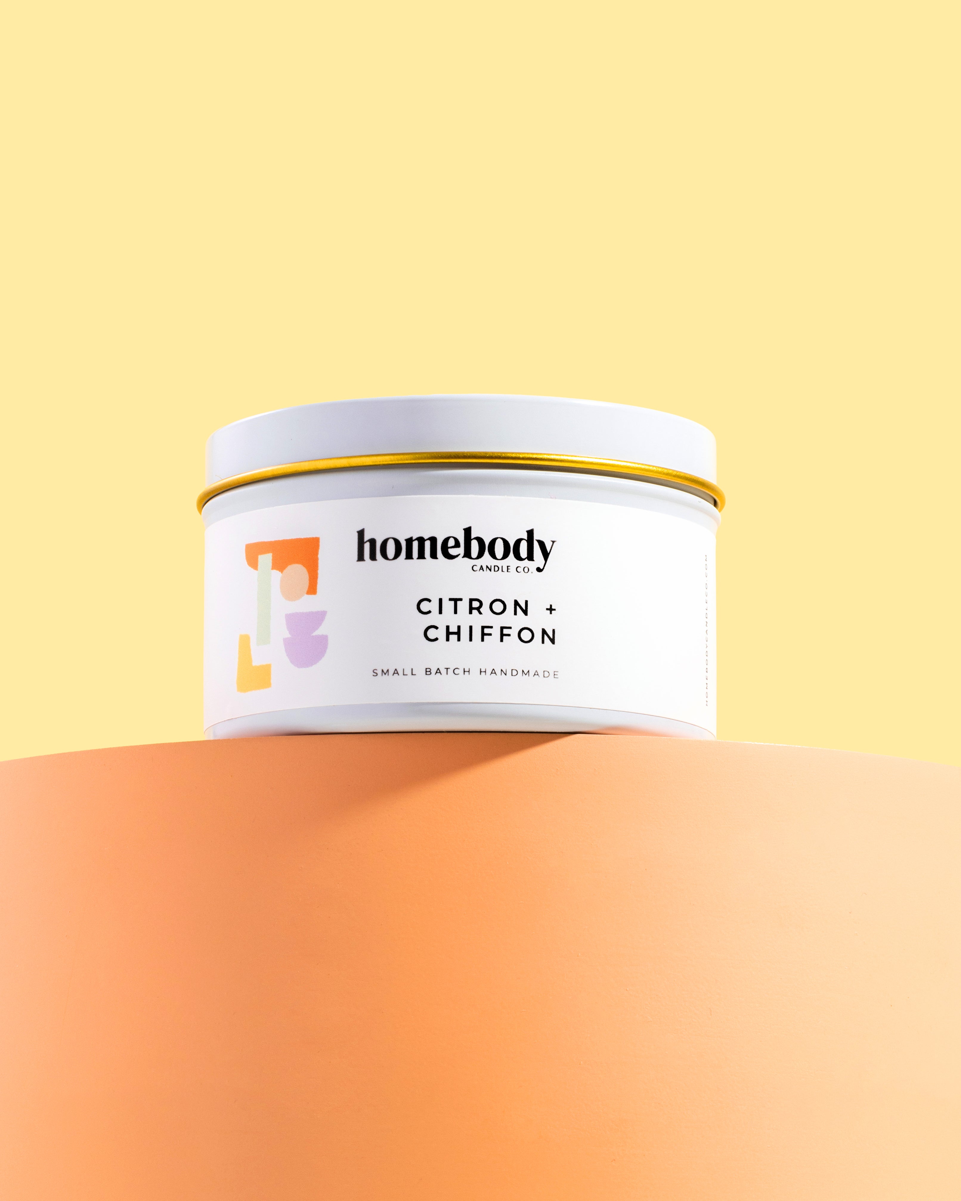 Citron + Chiffon candle tin Homebody Candle Co