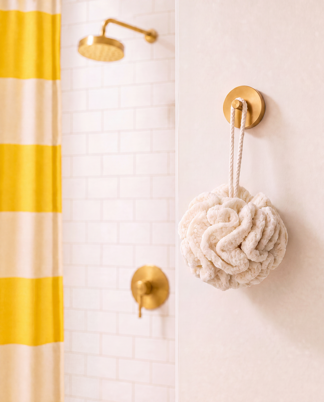Cotton Shower Pouf