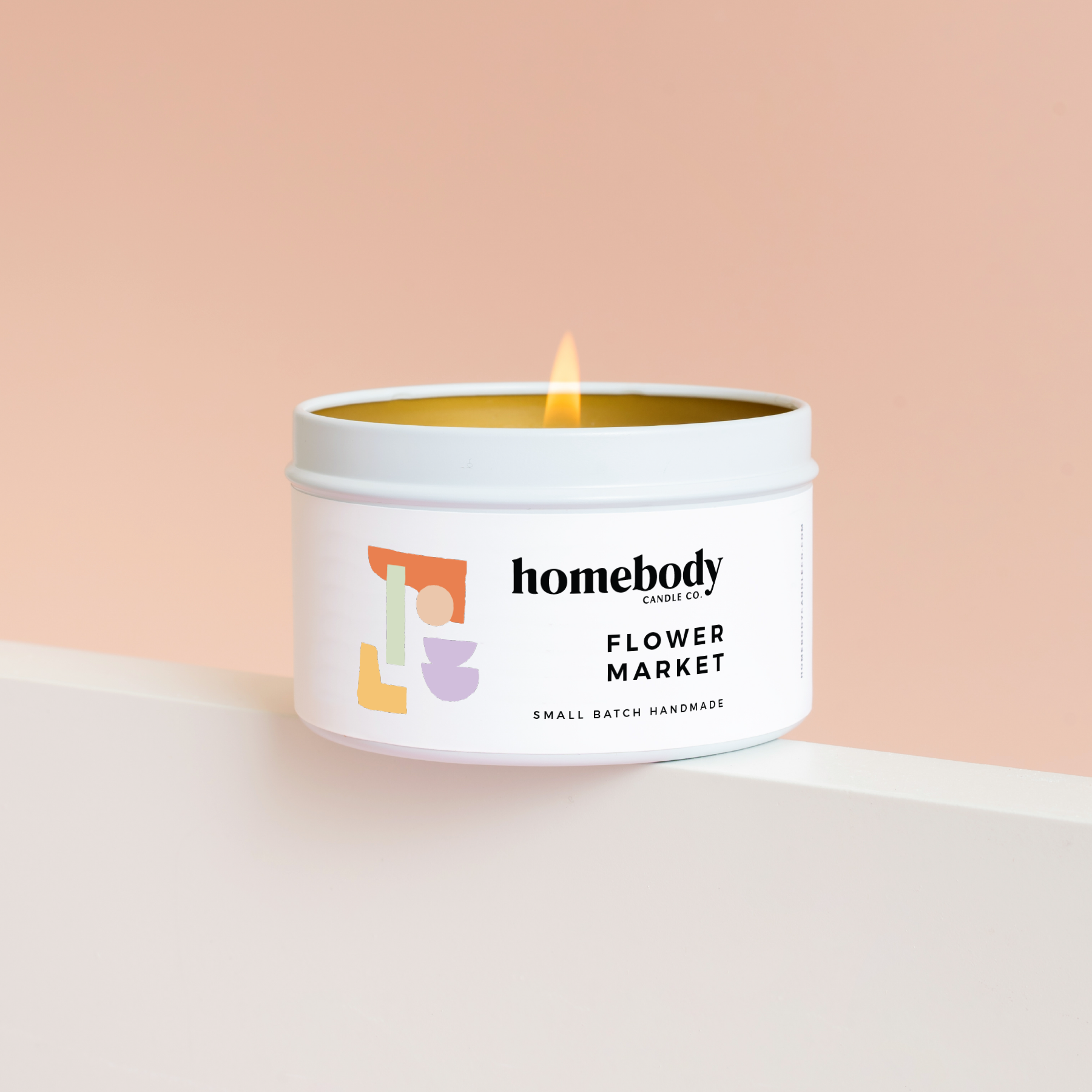 Flower Market candle tin Homebody Candle Co