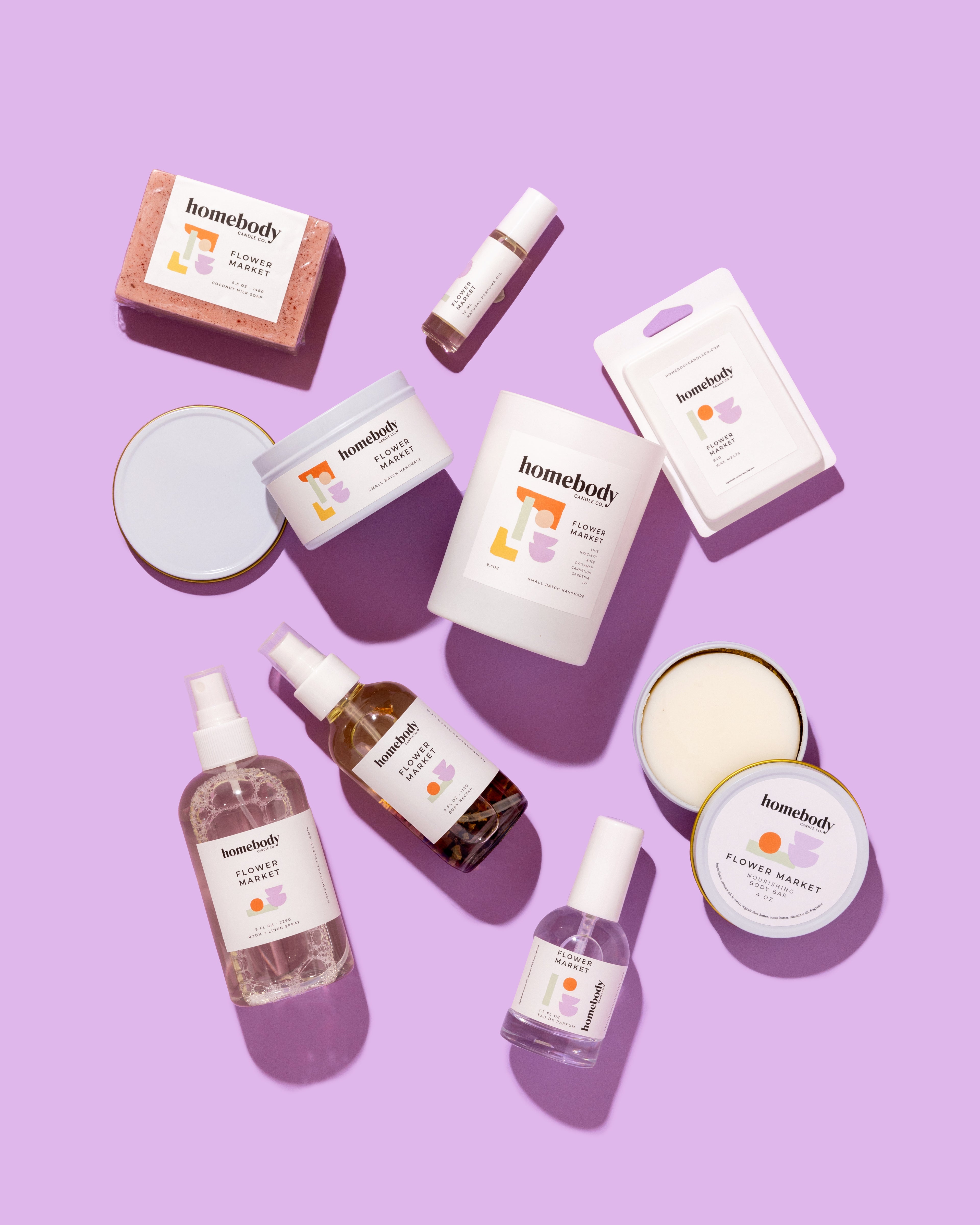 Flower Market wax melts Homebody Candle Co