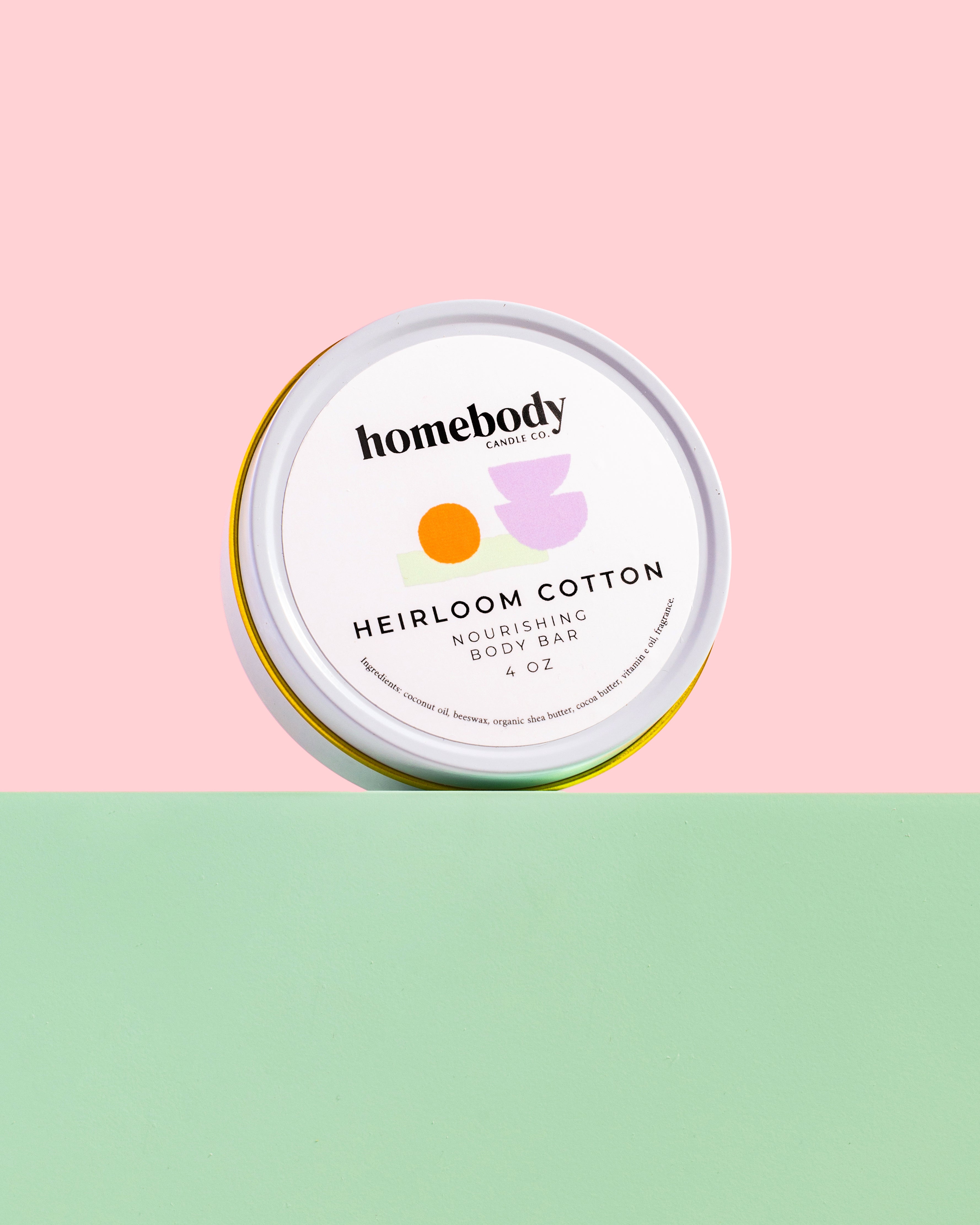 Heirloom Cotton body bar Homebody Candle Co