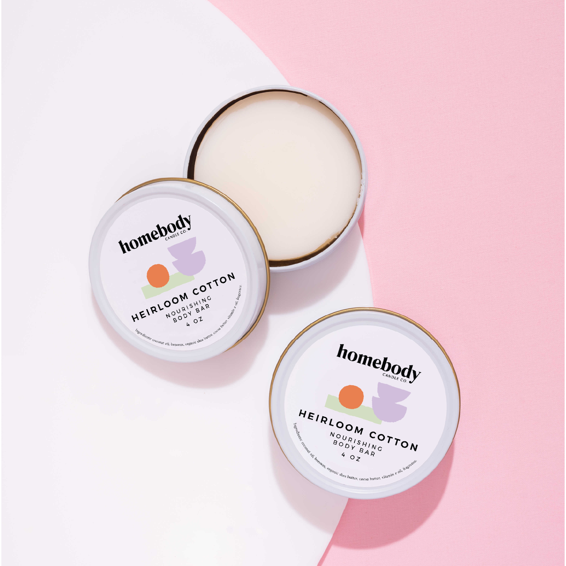 Heirloom Cotton body bar Homebody Candle Co