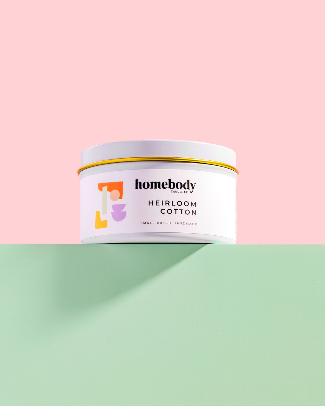 Heirloom Cotton candle tin Homebody Candle Co