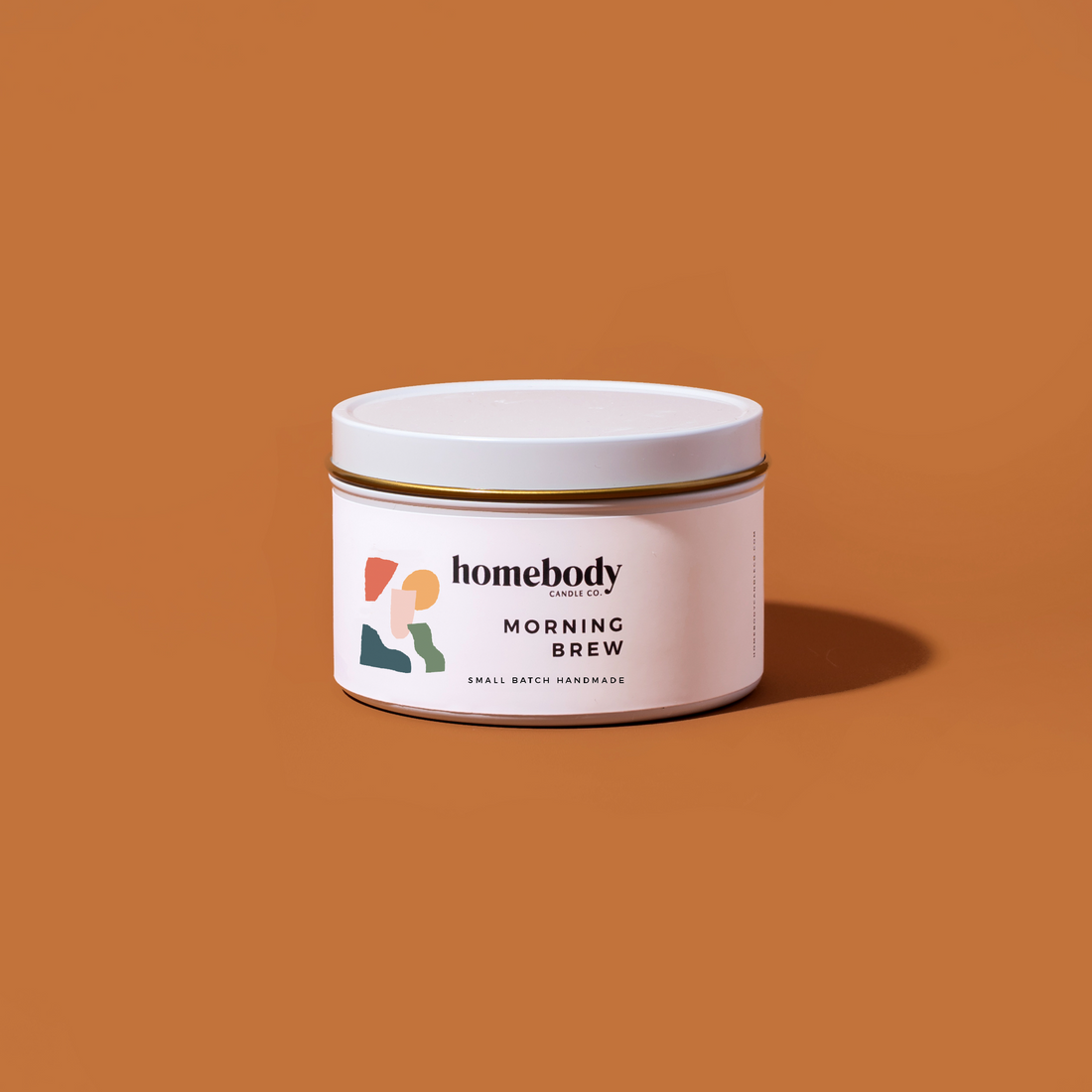 Morning Brew candle tin Homebody Candle Co