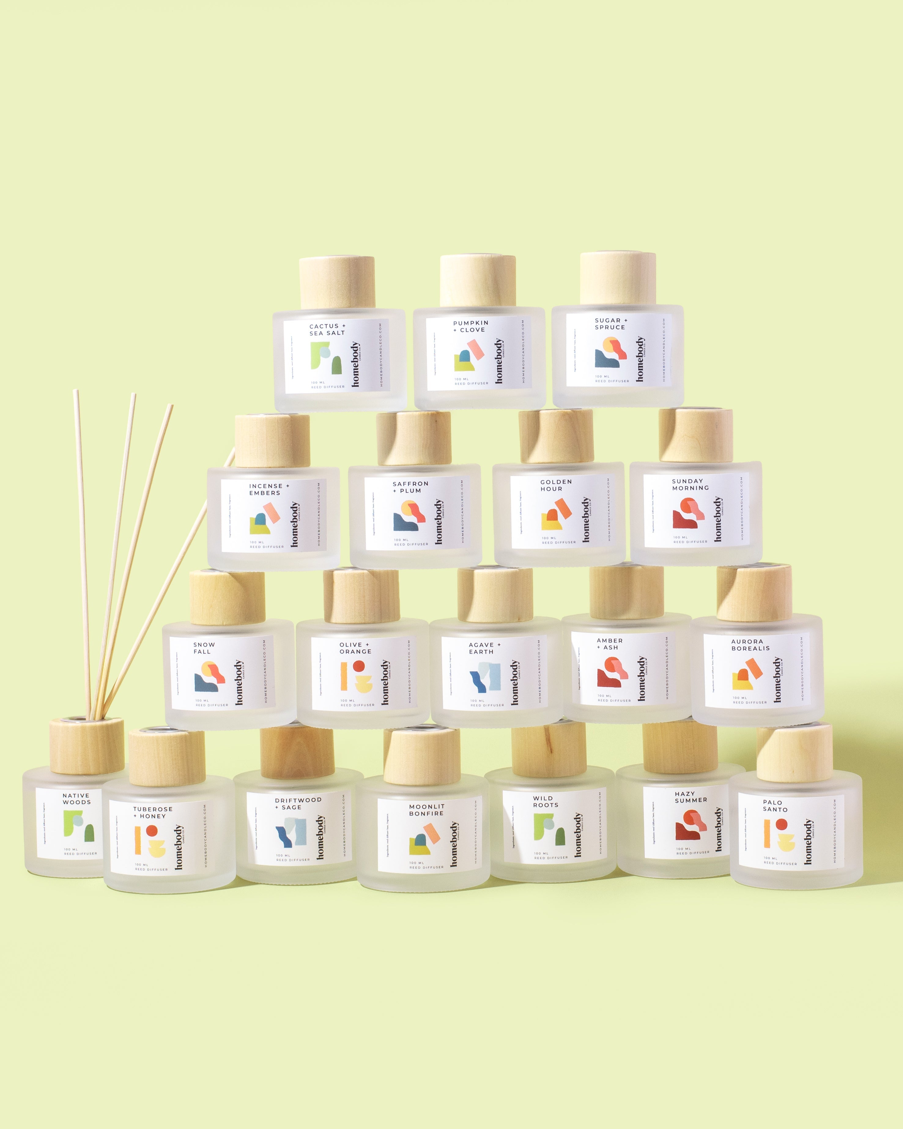 Rhubarb + Rose Diffuser Homebody Candle Co