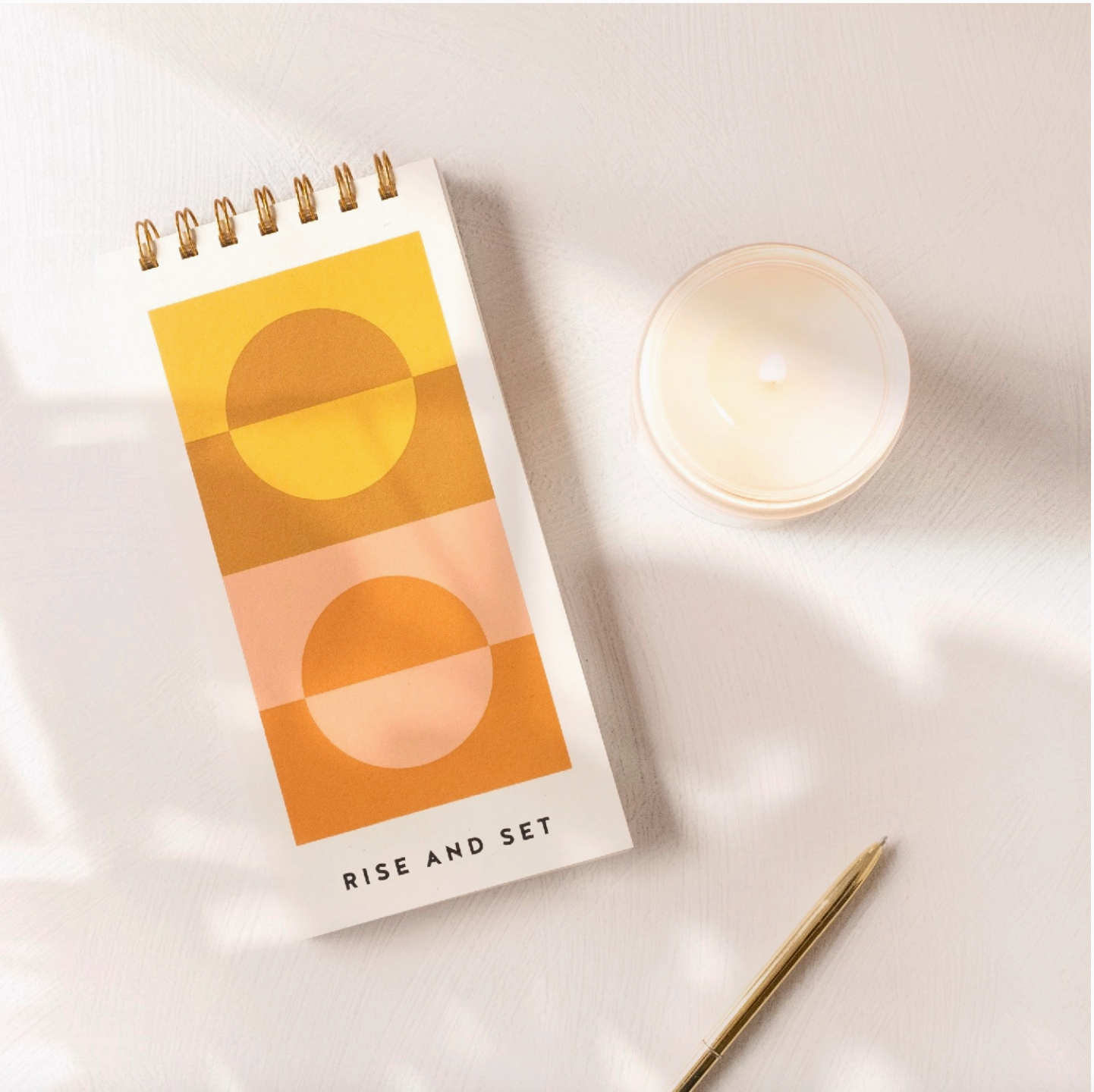 Rise + Set Guided Journal cards + gifts Homebody Candle Co