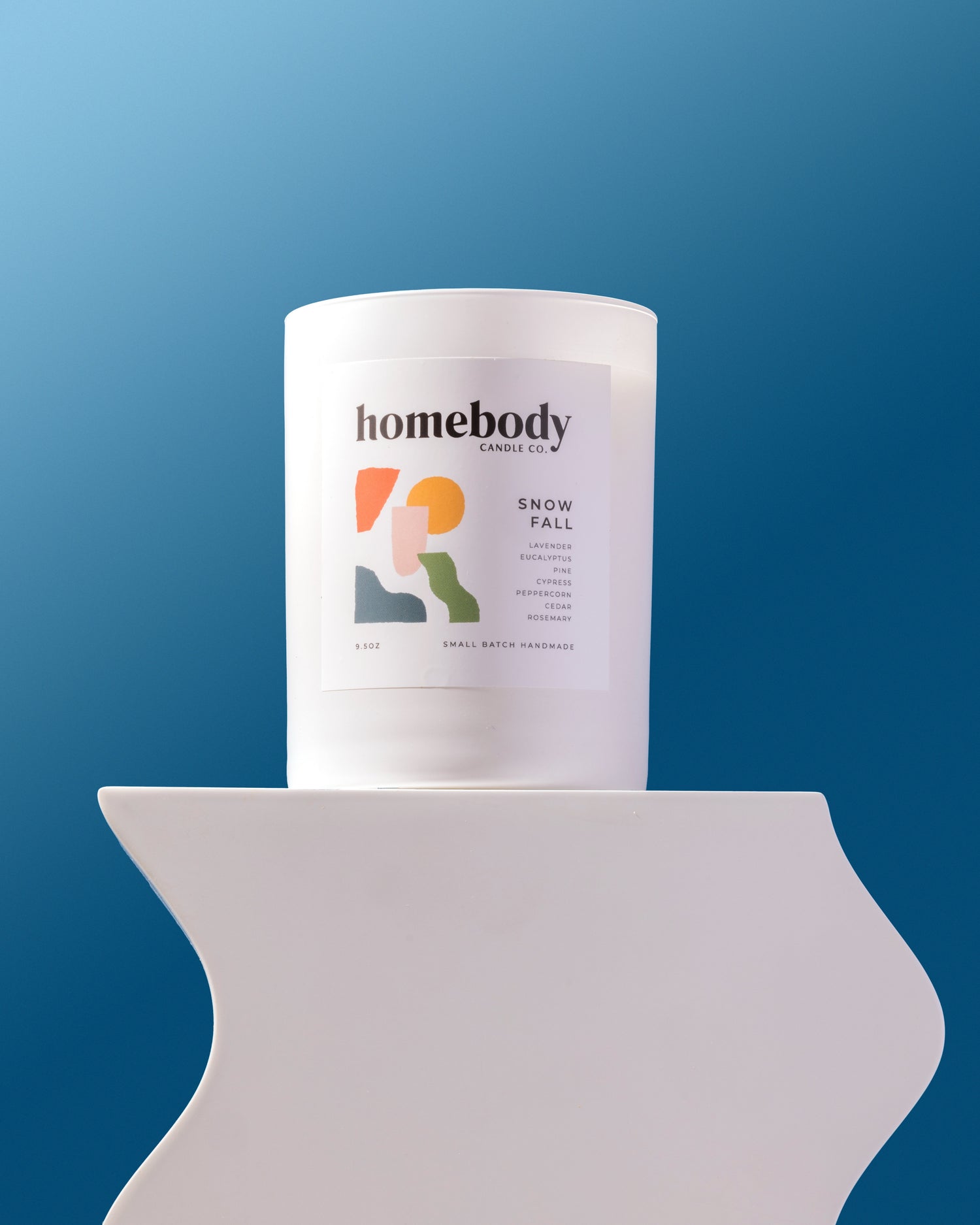 Snow Fall ✸ winter collection burn + bloom candle Homebody Candle Co