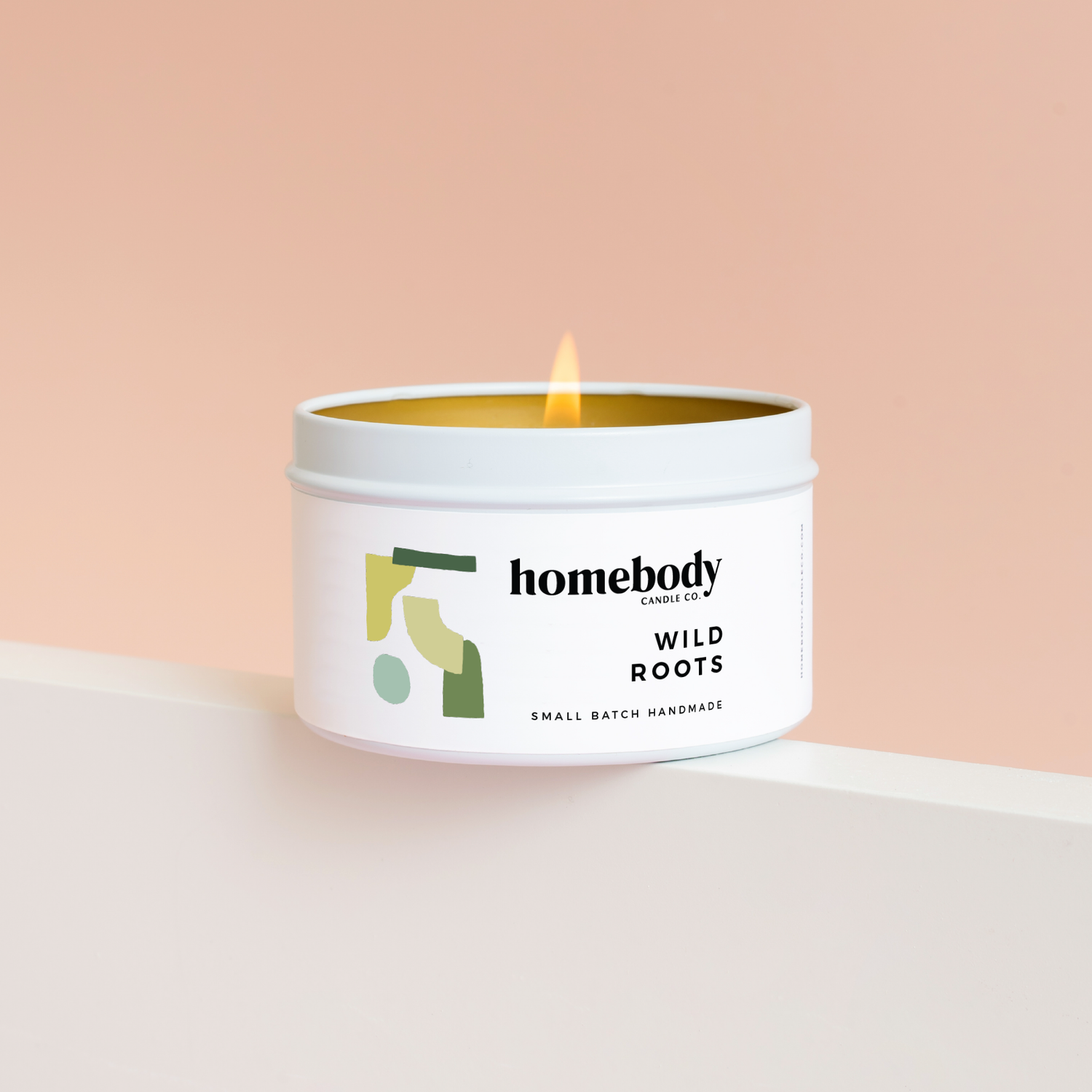 Wild Roots candle tin Homebody Candle Co