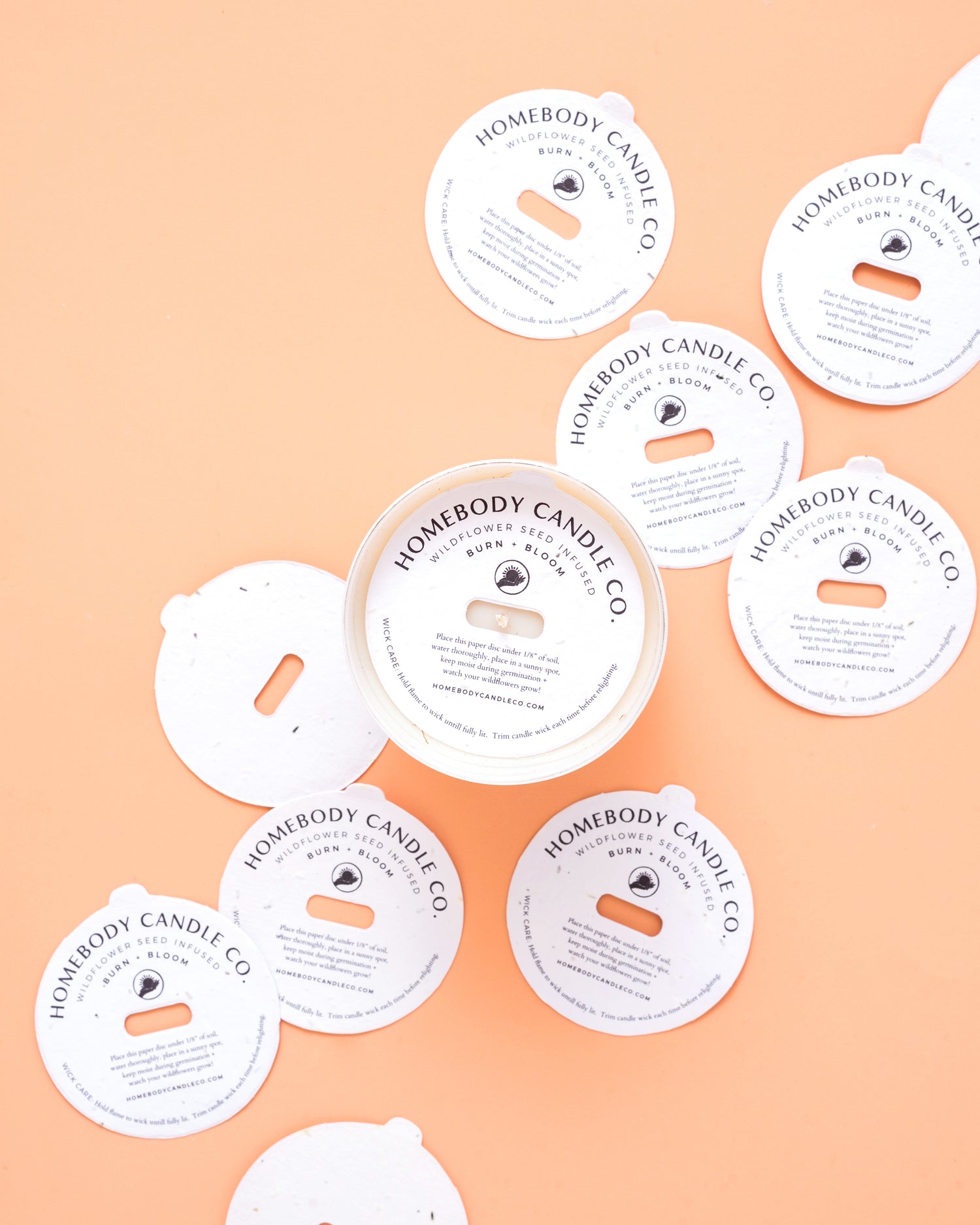 Olive + Orange-Burn + Bloom-burn + bloom candle-Homebody Candle Co.