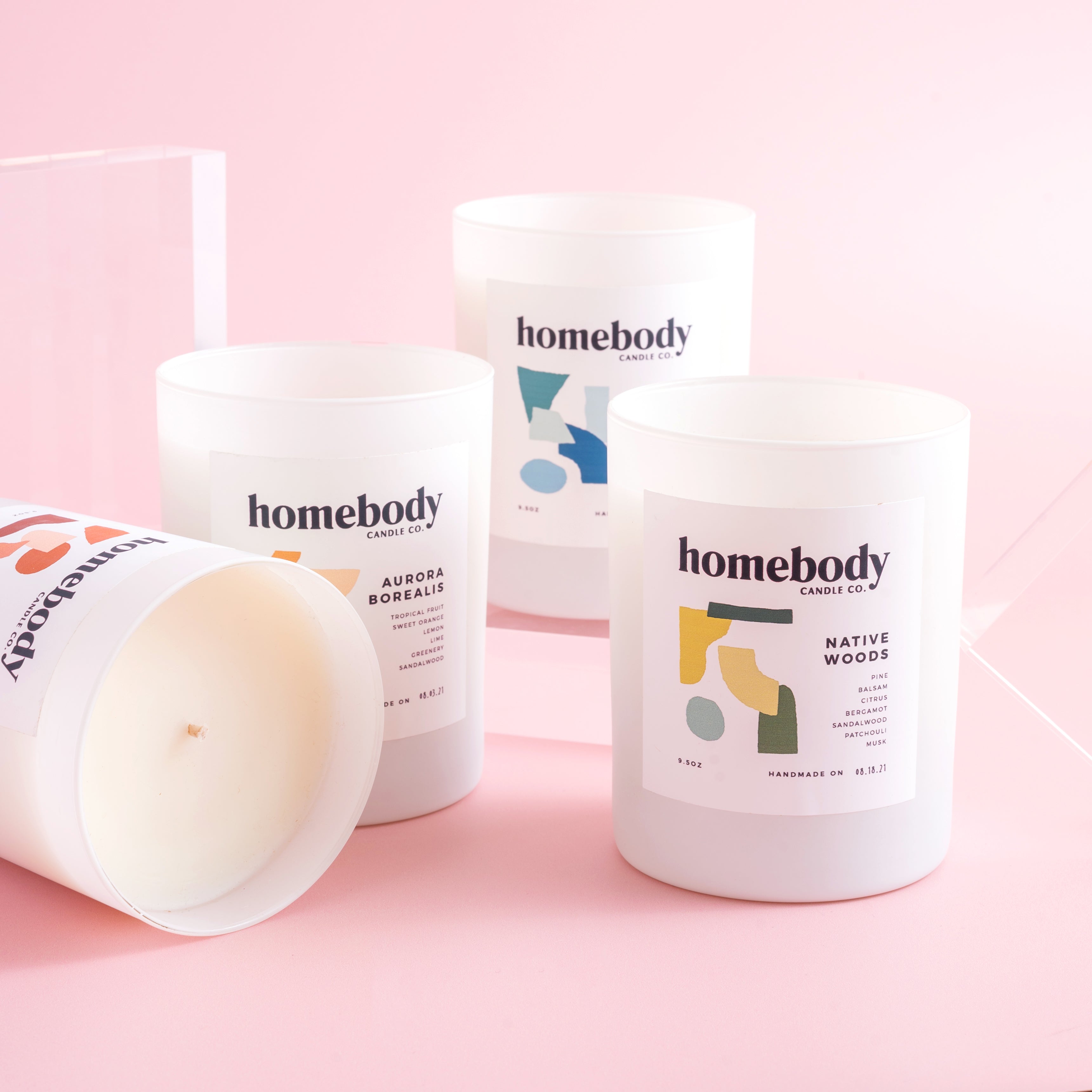 Candle Jars 〰️ Seconds Sale burn + bloom candle Homebody Candle Co