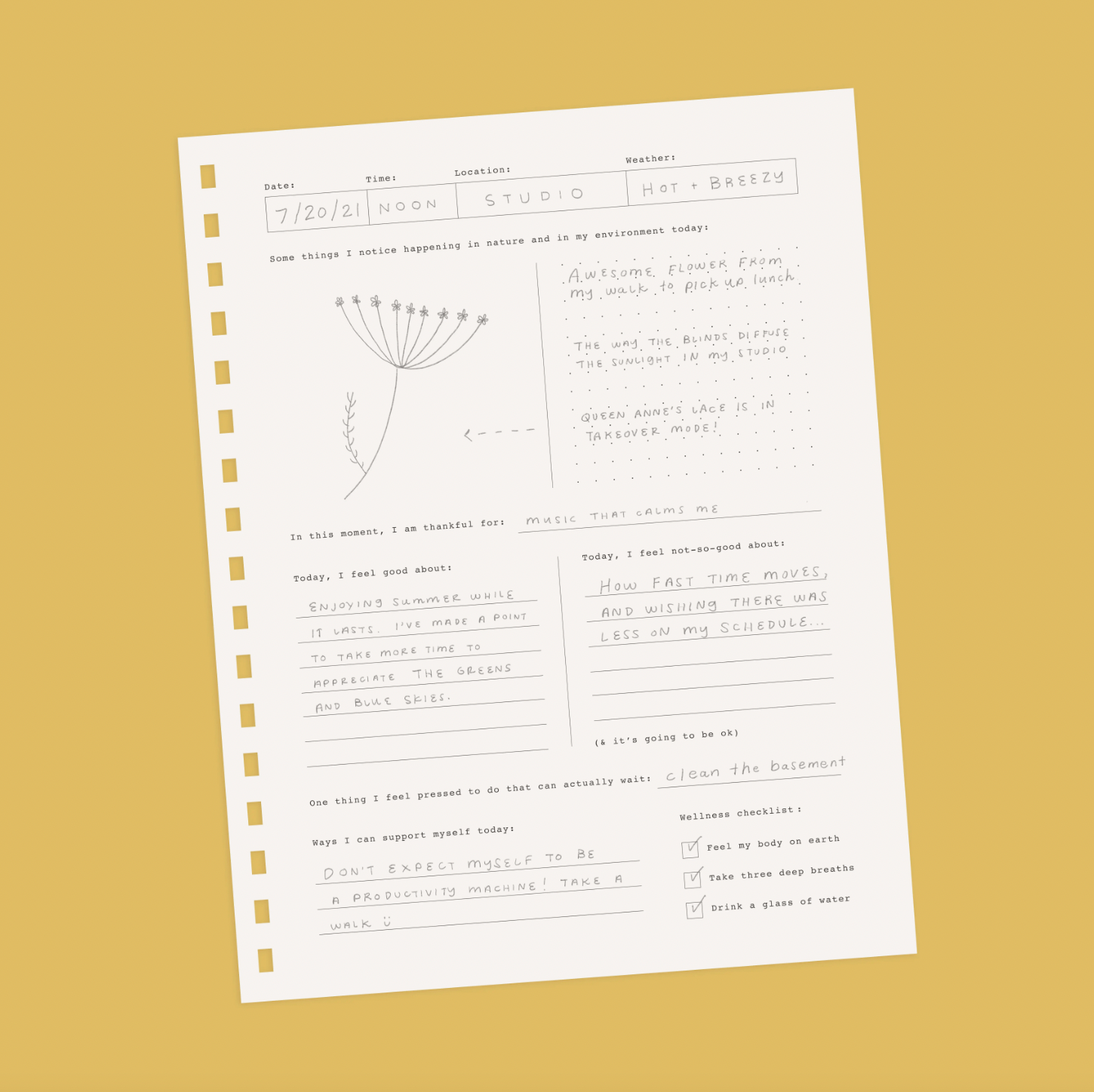 Journal • Slow Down cards + gifts Homebody Candle Co