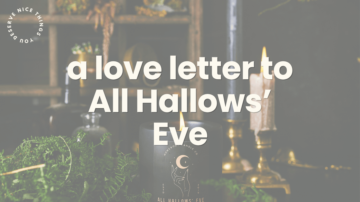 All Hallows' Eve limited edition halloween candle by Homebody Candle Co