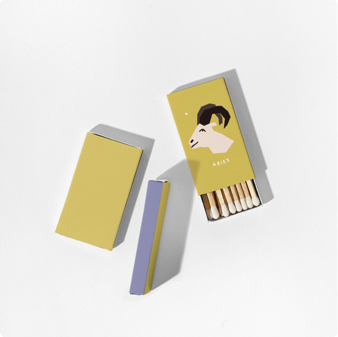 Zodiac Mini Pocket Matches Homebody Candle LLC Homebody Candle Co