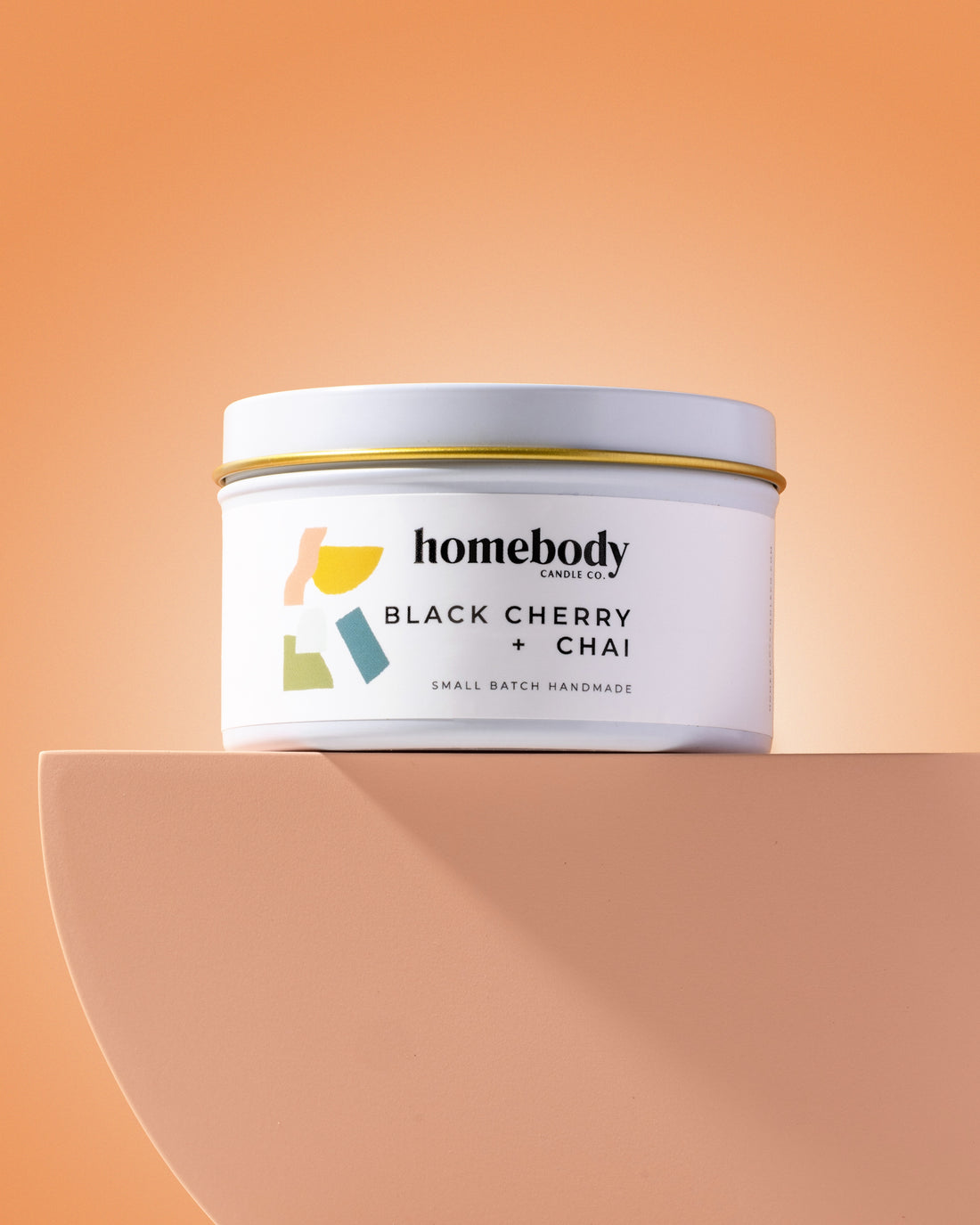 Black Cherry + Chai ✸ fall collection candle tin Homebody Candle Co