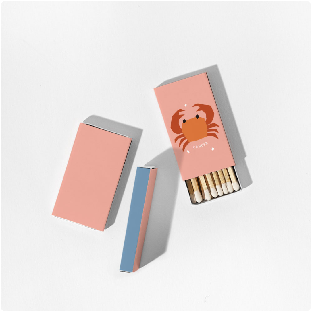 Zodiac Mini Pocket Matches Homebody Candle LLC Homebody Candle Co