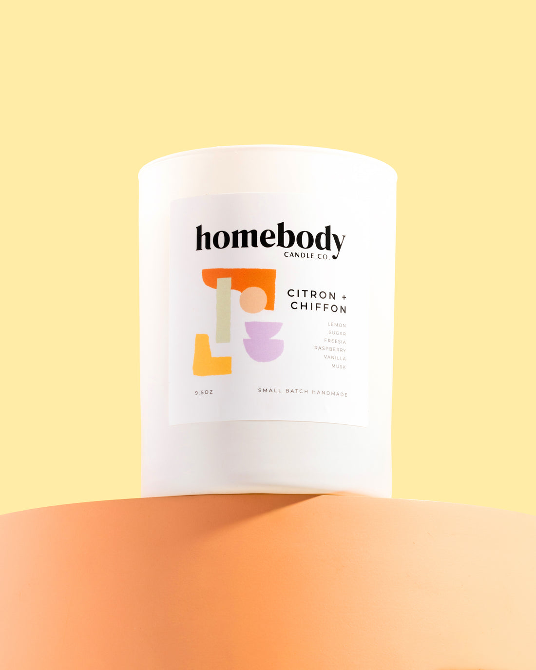 Citron + Chiffon burn + bloom candle Homebody Candle Co