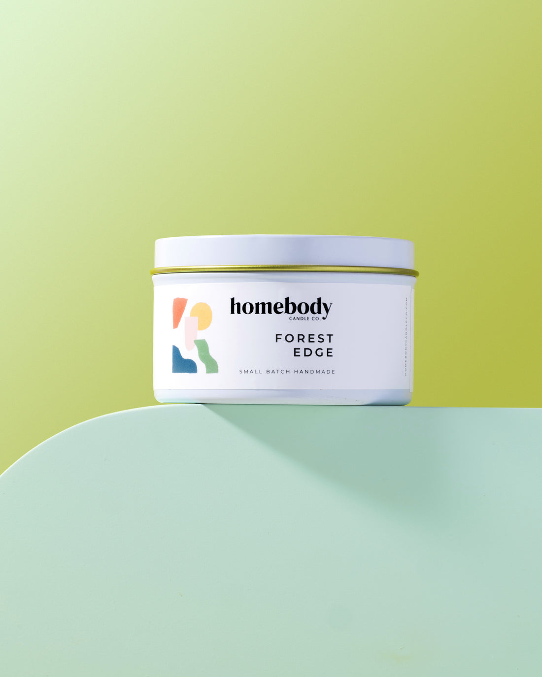 Forest Edge ✸ winter collection candle tin Homebody Candle Co