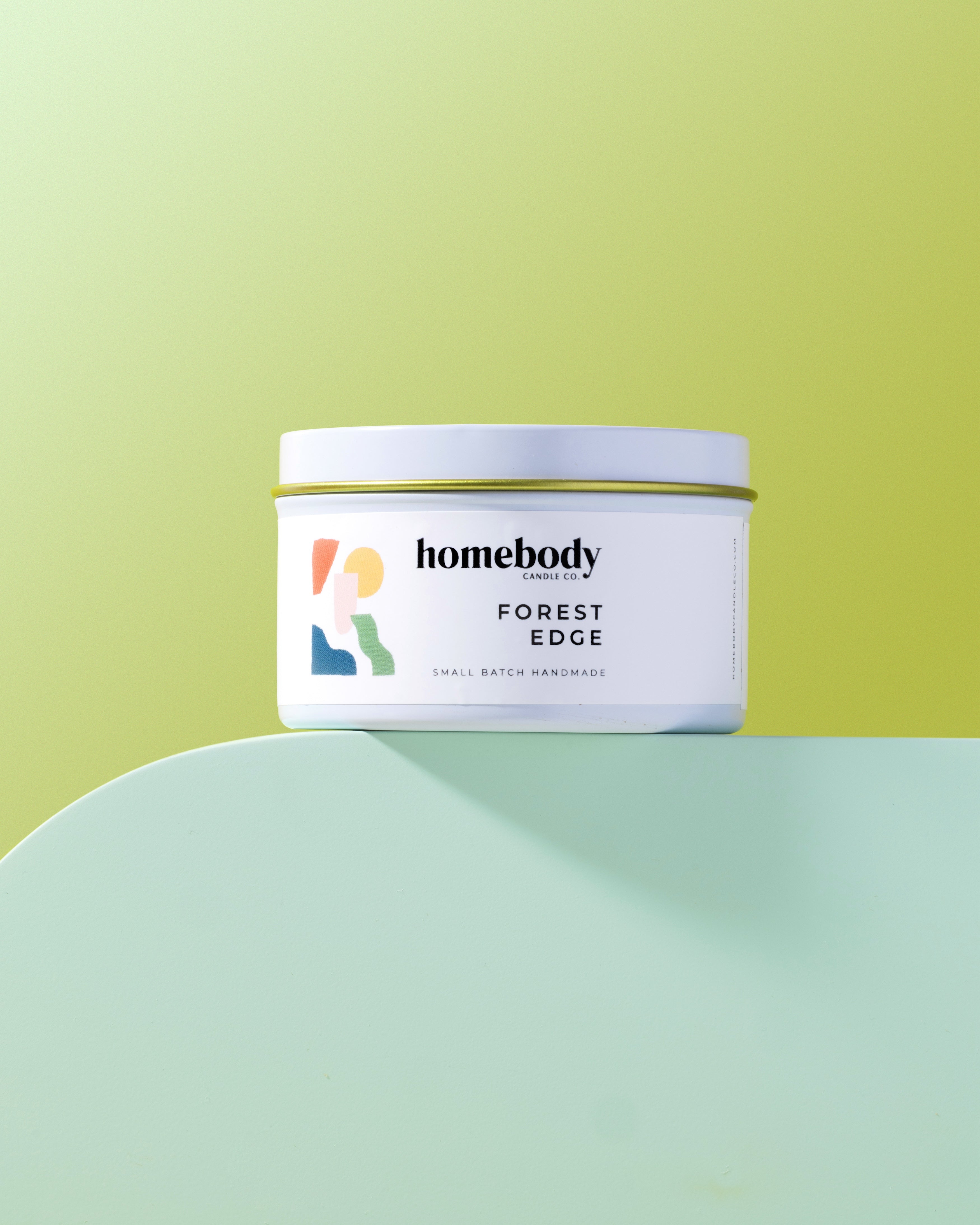 Forest Edge ✸ winter collection candle tin Homebody Candle Co