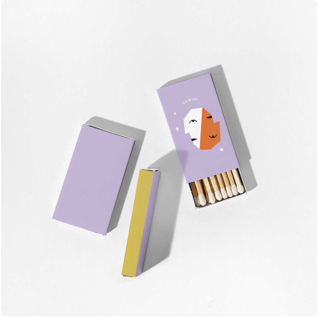 Zodiac Mini Pocket Matches Homebody Candle LLC Homebody Candle Co