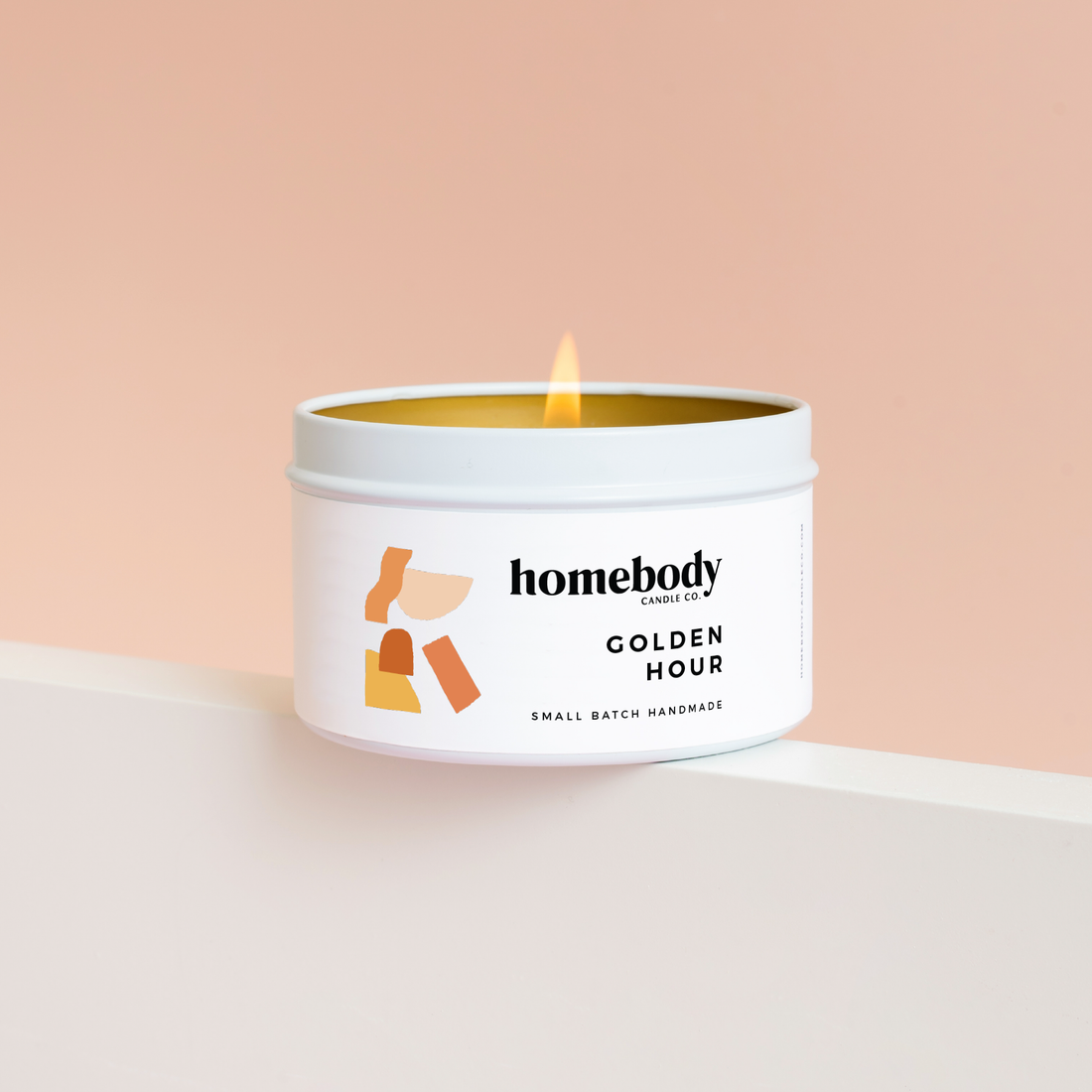 Golden Hour candle tin Homebody Candle Co