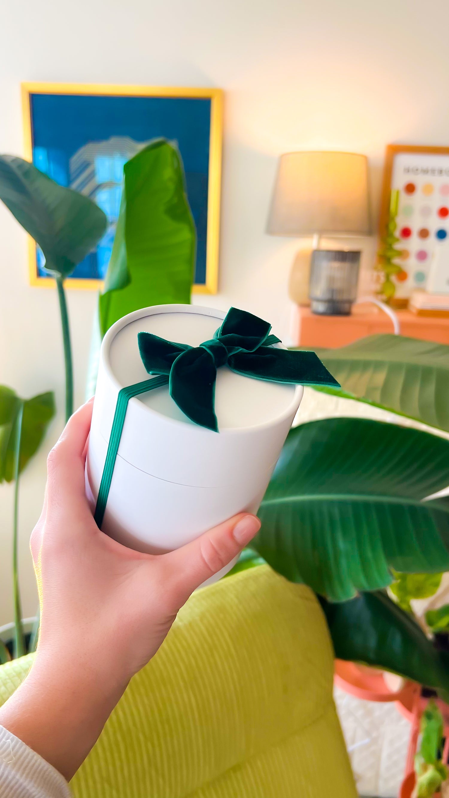 Amber + Ash burn + bloom candle Homebody Candle Co