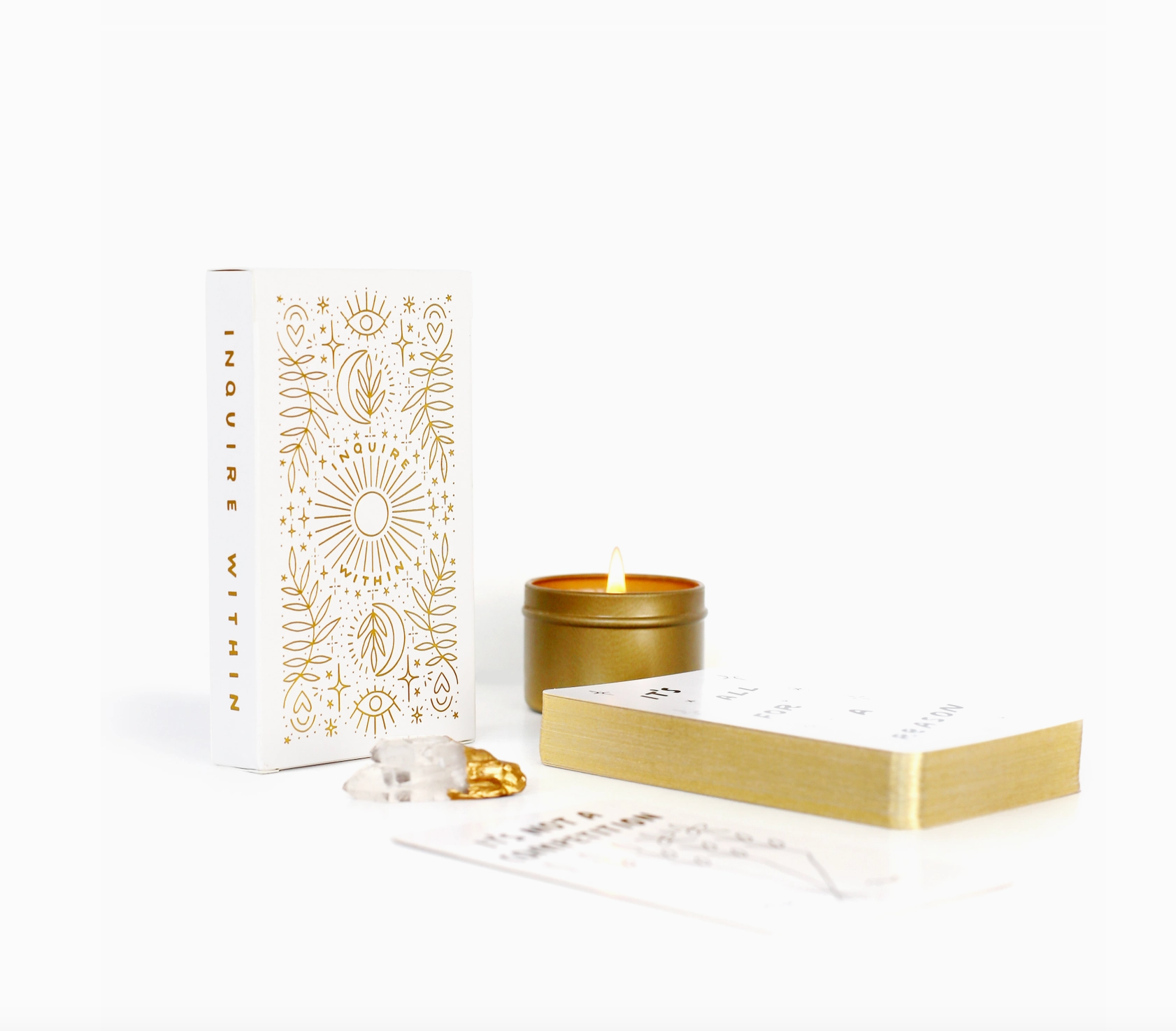 Inquire Within Oracle Deck cards + gifts Homebody Candle Co