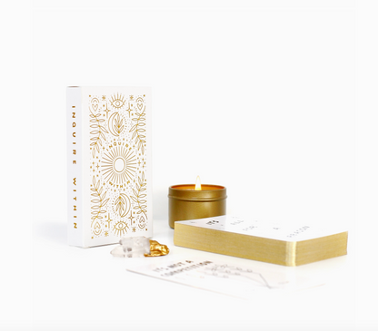 Inquire Within Oracle Deck cards + gifts Homebody Candle Co