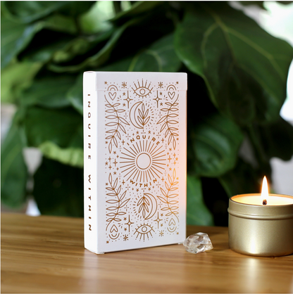 Inquire Within Oracle Deck cards + gifts Homebody Candle Co