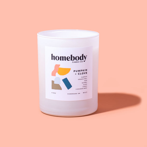 Pumpkin + Clove ✸ fall collection burn + bloom candle Homebody Candle Co