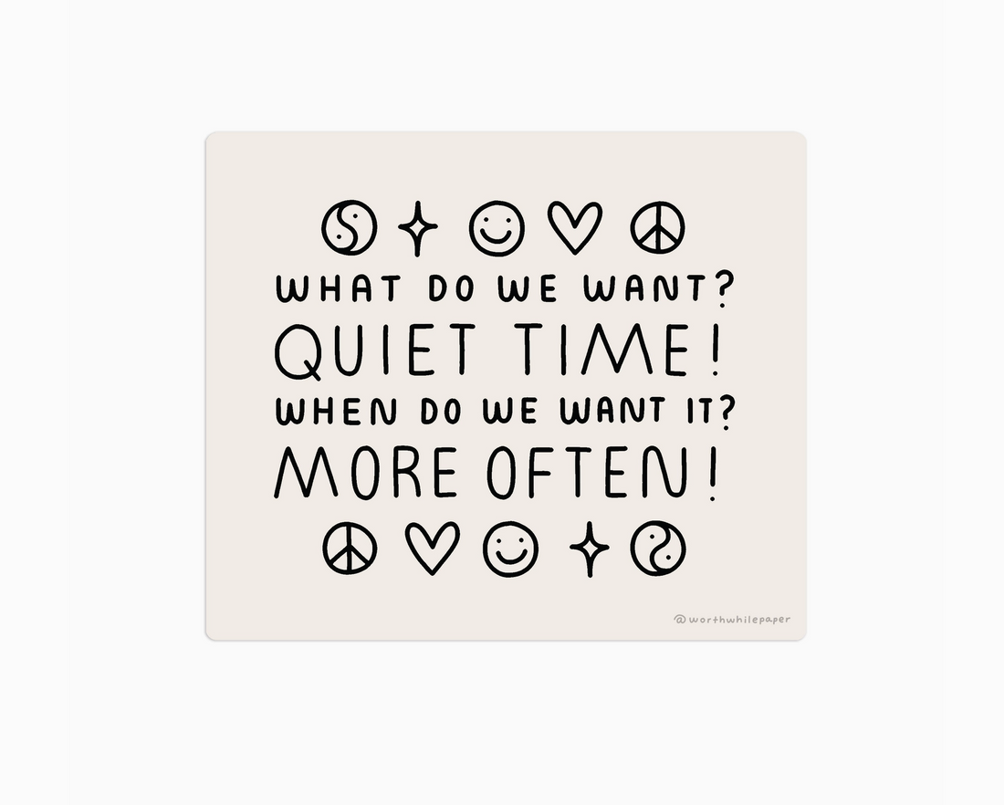 Quiet Time! • sticker cards + gifts Homebody Candle Co