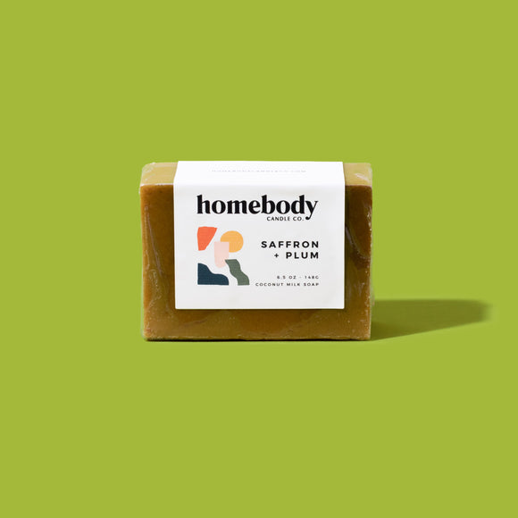 Saffron + Plum ✸ winter collection milk soap Homebody Candle Co