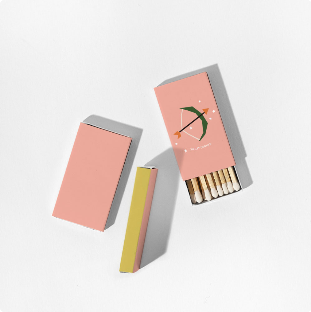 Zodiac Mini Pocket Matches Homebody Candle LLC Homebody Candle Co