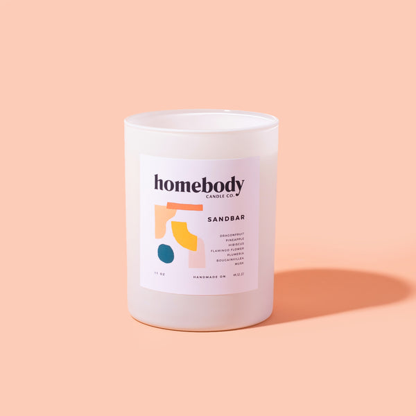 Sandbar burn + bloom candle Homebody Candle Co