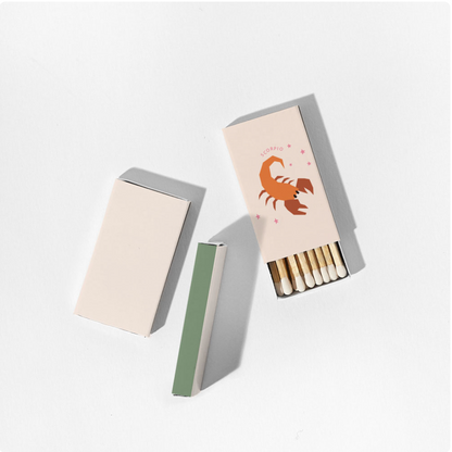 Zodiac Mini Pocket Matches Homebody Candle LLC Homebody Candle Co