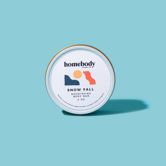 Snow Fall ✸ winter collection body bar Homebody Candle Co
