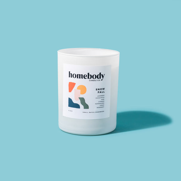 Snow Fall ✸ winter collection burn + bloom candle Homebody Candle Co