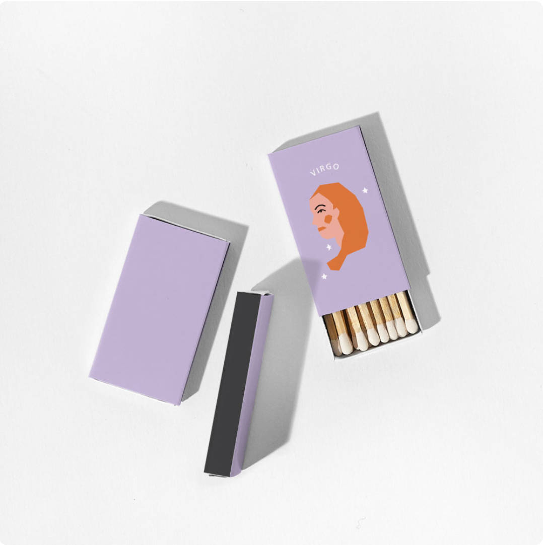 Zodiac Mini Pocket Matches Homebody Candle LLC Homebody Candle Co