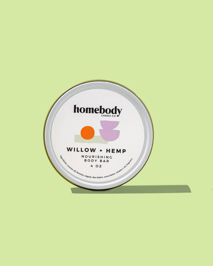 Willow + Hemp body bar Homebody Candle Co