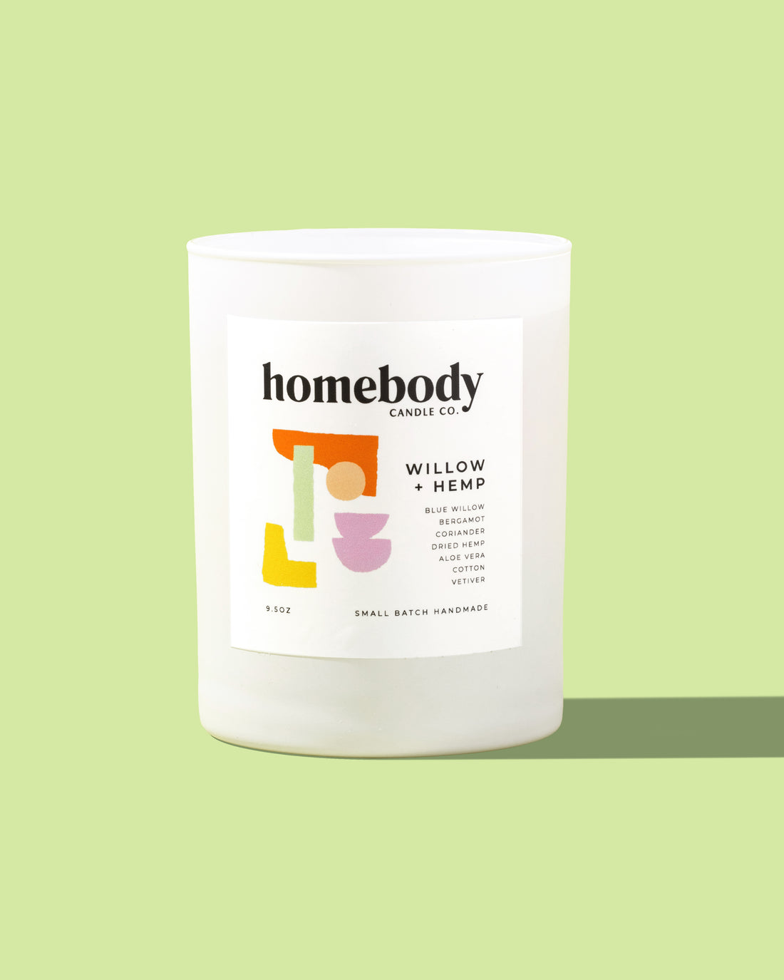Willow + Hemp burn + bloom candle Homebody Candle Co