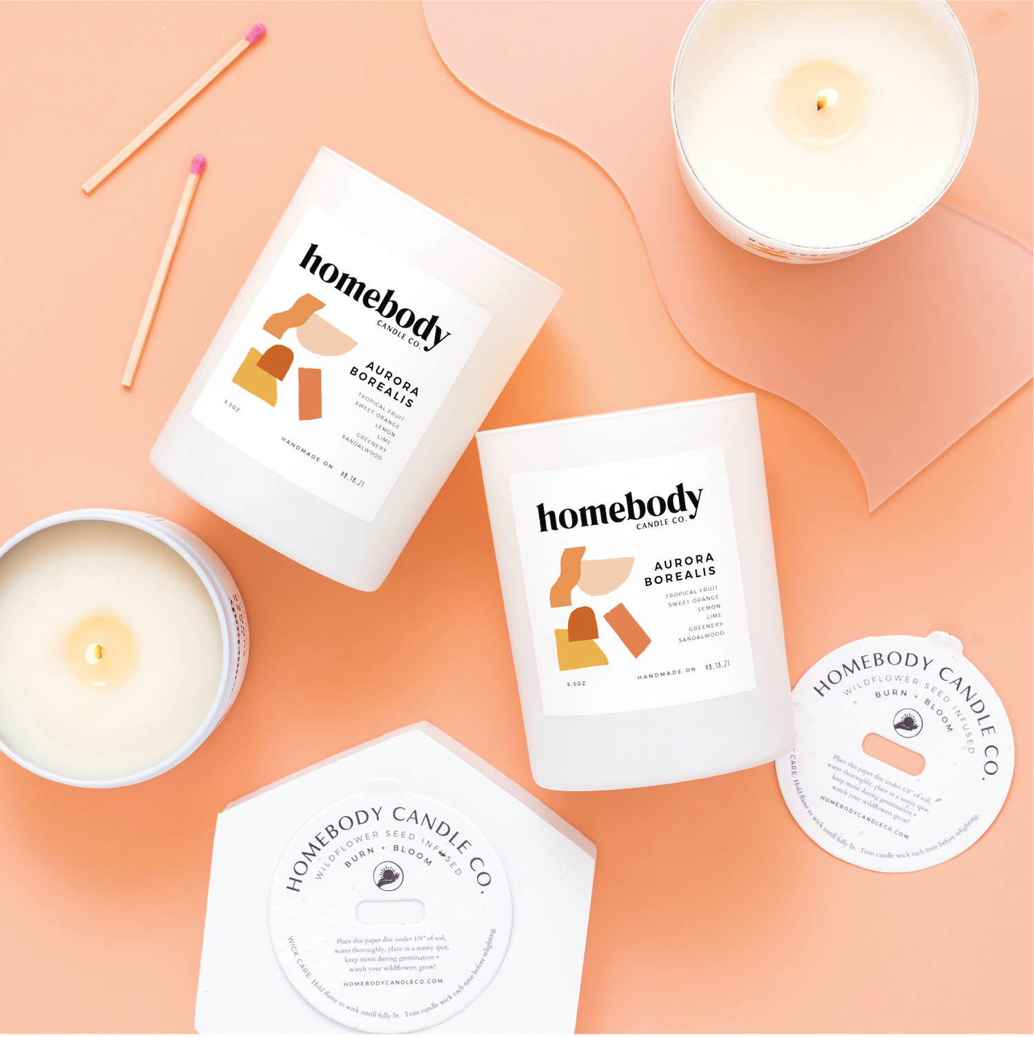 Aurora Borealis-Burn + Bloom-burn + bloom candle-Homebody Candle Co.