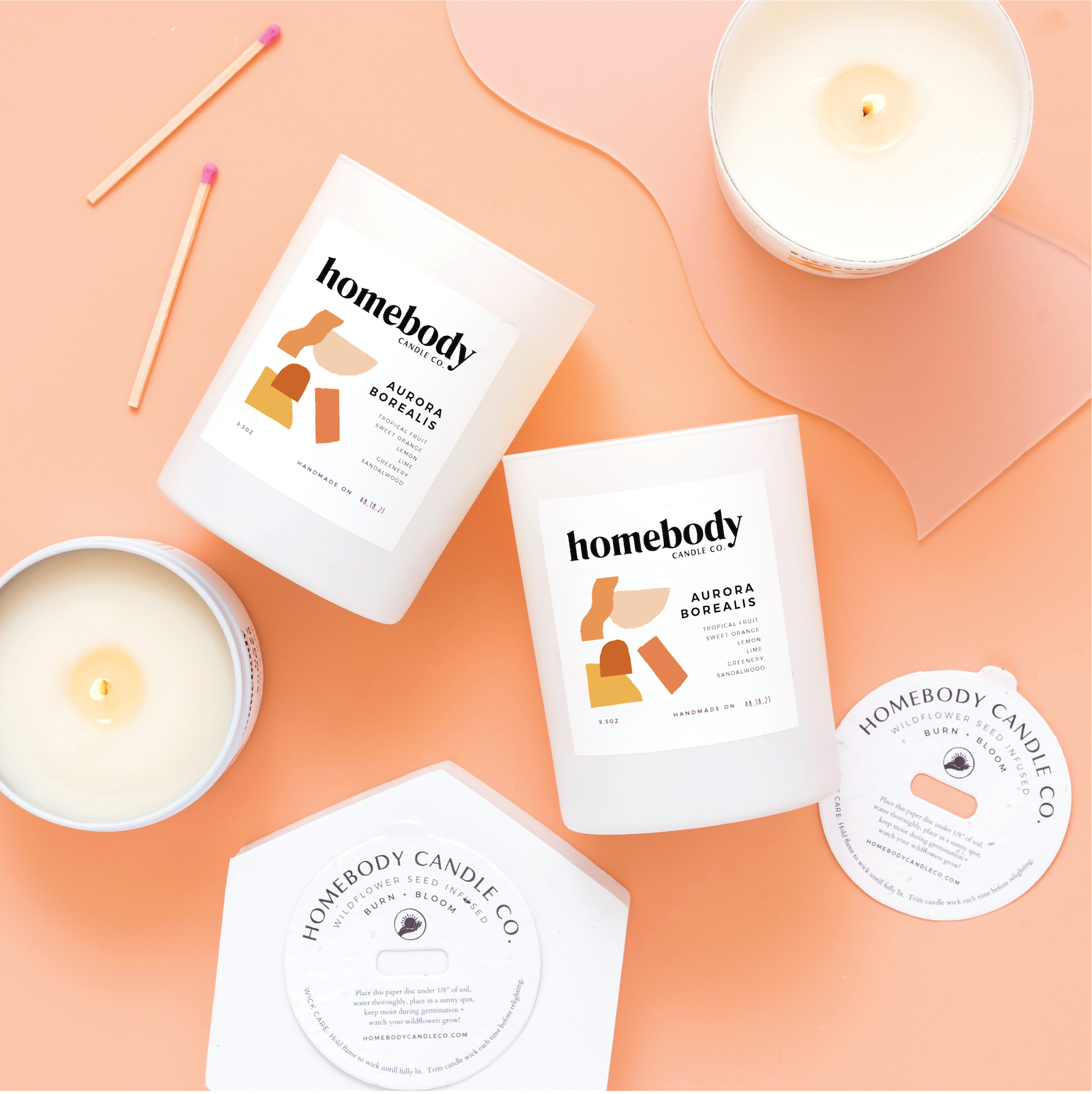 Aurora Borealis-Burn + Bloom-burn + bloom candle-Homebody Candle Co.