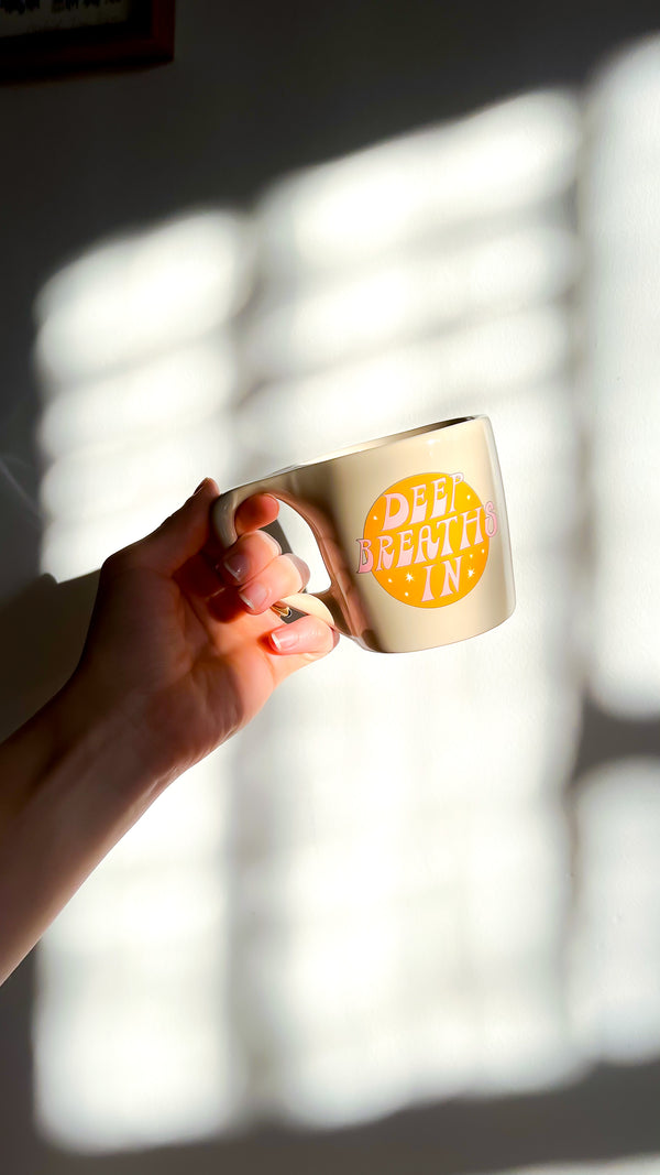 Deep Breaths In • Diner Mug cards + gifts Homebody Candle Co