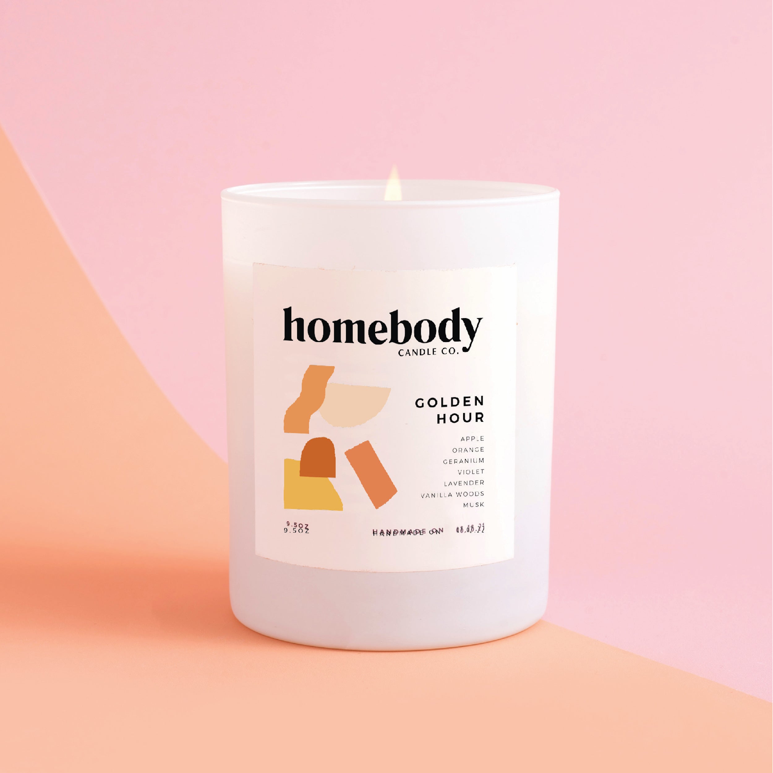 Golden Hour burn + bloom candle Homebody Candle Co