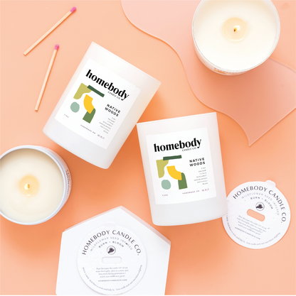 Native Woods-Burn + Bloom-burn + bloom candle-Homebody Candle Co.