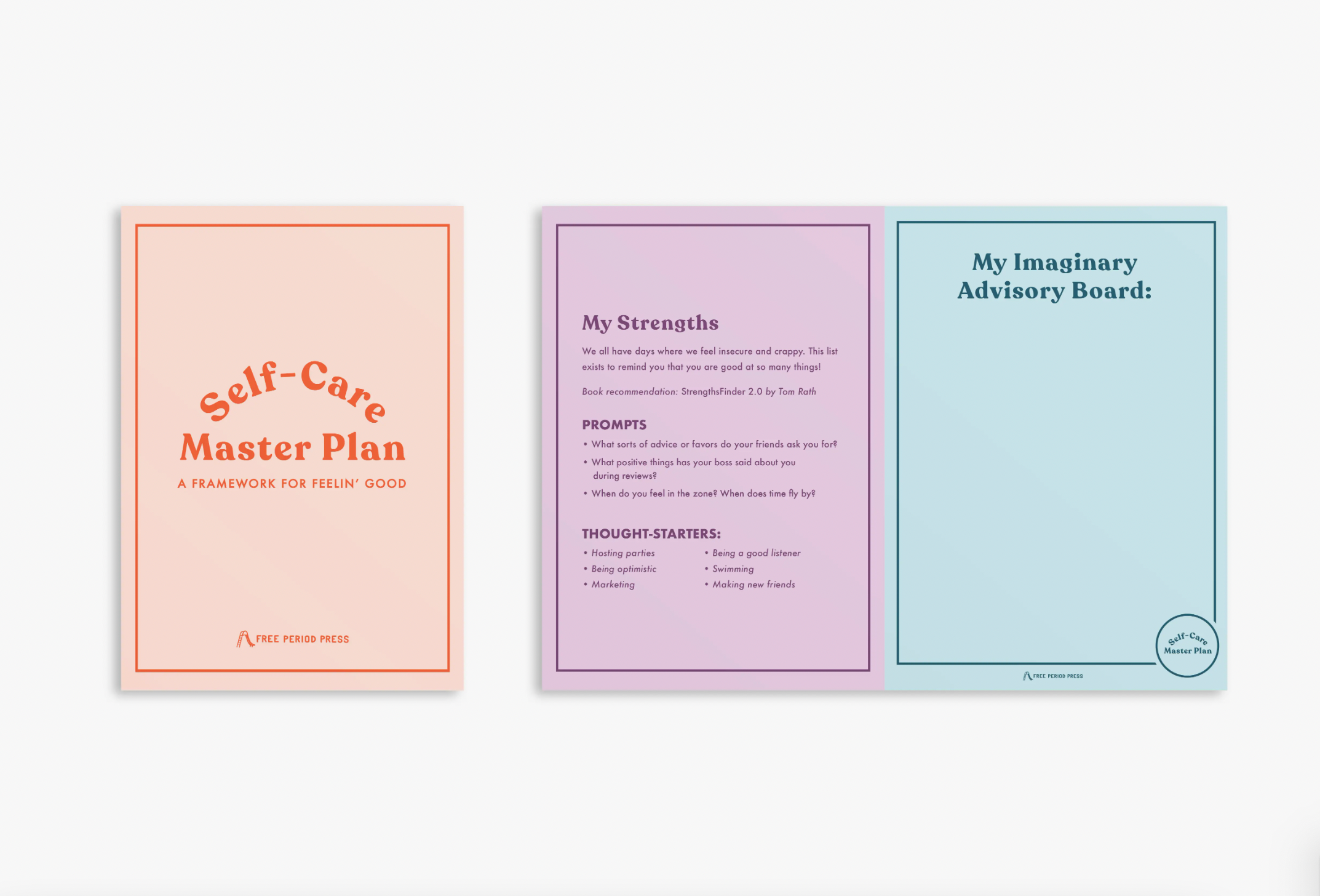 Self-Care Master Plan cards + gifts Homebody Candle Co
