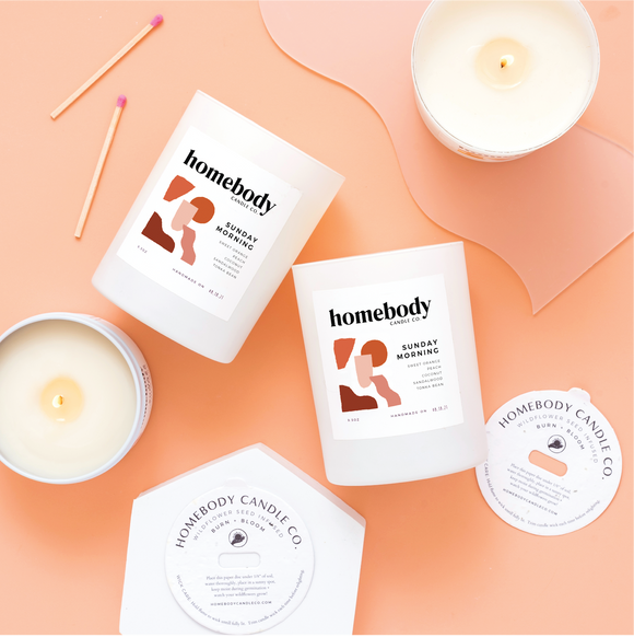 Sunday Morning-Burn + Bloom-burn + bloom candle-Homebody Candle Co.