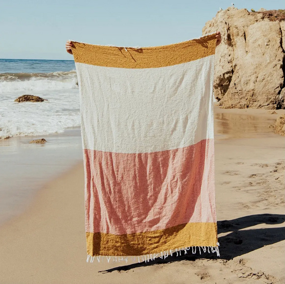 Sunrise Throw • Sustainable Throw Blanket cards + gifts Homebody Candle Co